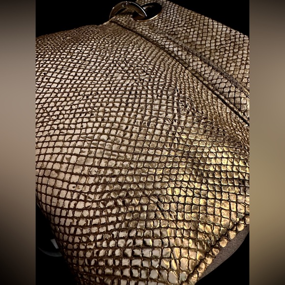 Hammitt Tony Small Crossbody Bag in Gold Snakeskin - Picture 12 of 13